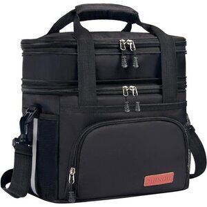 Lunch Box For Men/Women,Large Double-layer Insulated Expandable Reusable